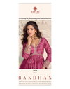 Bandhan By Sayuri Chinon Silk Embroidery Gown With Dupatta Suppliers In India